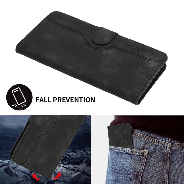 Funda de Piel Sintética con Diseño de Corazón para Huawei P50 (Negra)