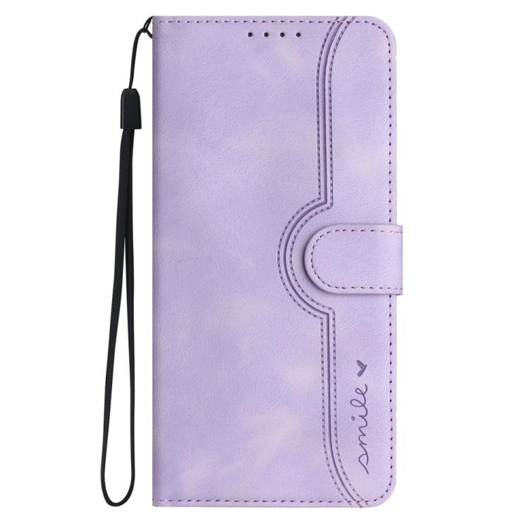Funda Piel Sintética Huawei P50 Diseño Corazón (Morado)