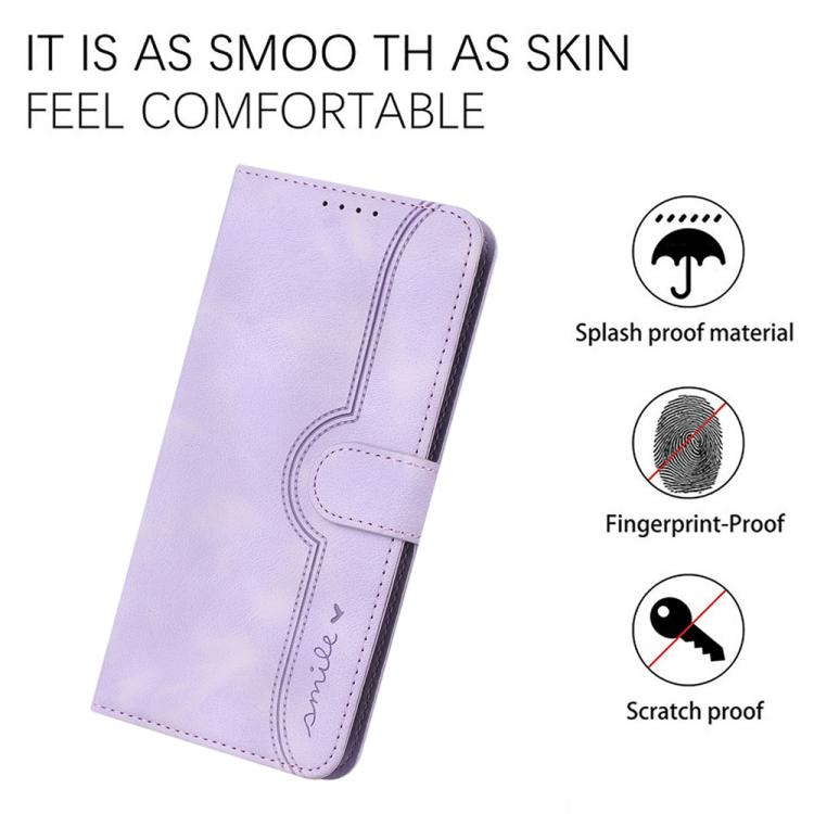 Funda Piel Sintética Huawei P50 Diseño Corazón (Morado)