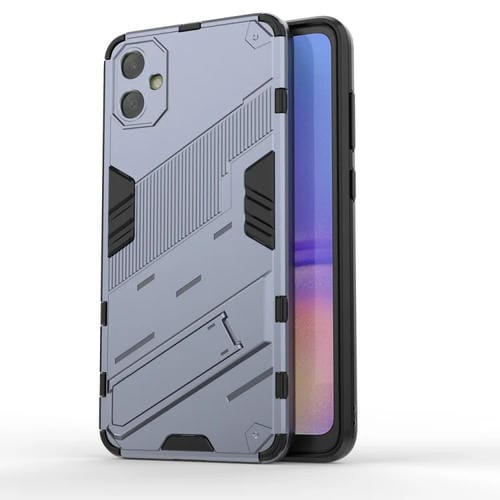 Funda para Samsung Galaxy A05 4G Punk Armor 2 en 1 PC y TPU a Prueba de Golpes con Soporte Invisible (Gris)