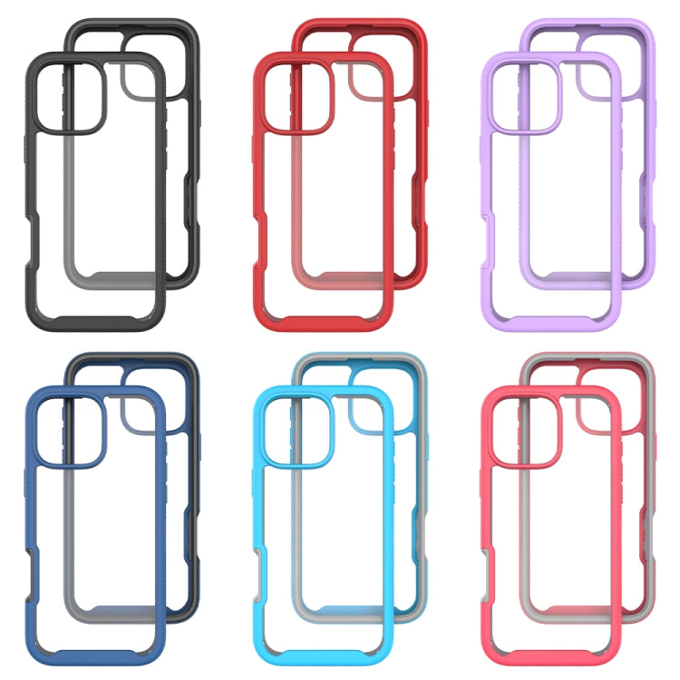 Funda para iPhone 16 Pro Max TPU Transparente con Diseño Cielo Estrellado a Prueba de Golpes (Rosa)