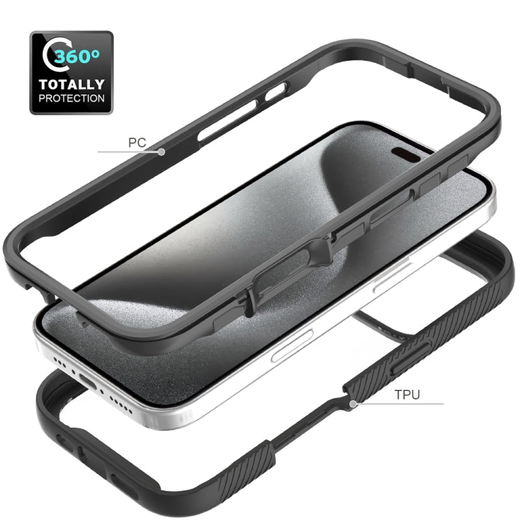 Funda para iPhone 16 Pro Starry Sky TPU Transparente a Prueba de Golpes (Azul Oscuro)