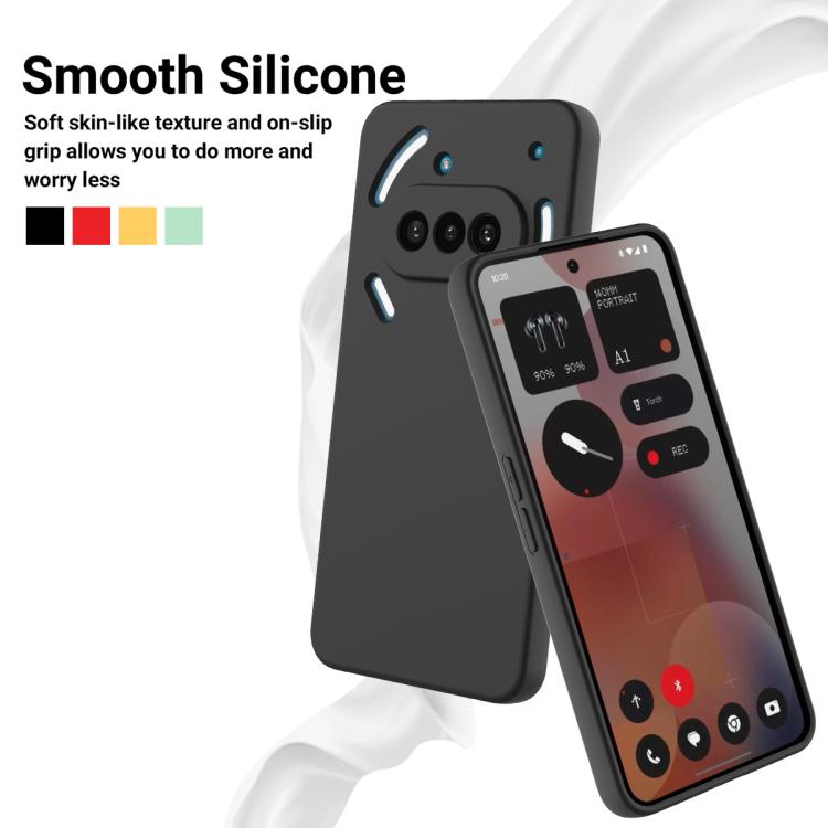 Funda de Silicona Líquida For Nothing 3A a Prueba de Golpes (Negra)