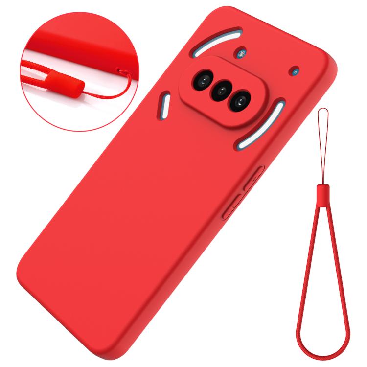 Funda de Silicona Líquida For Nothing 3A a Prueba de Golpes (Roja)