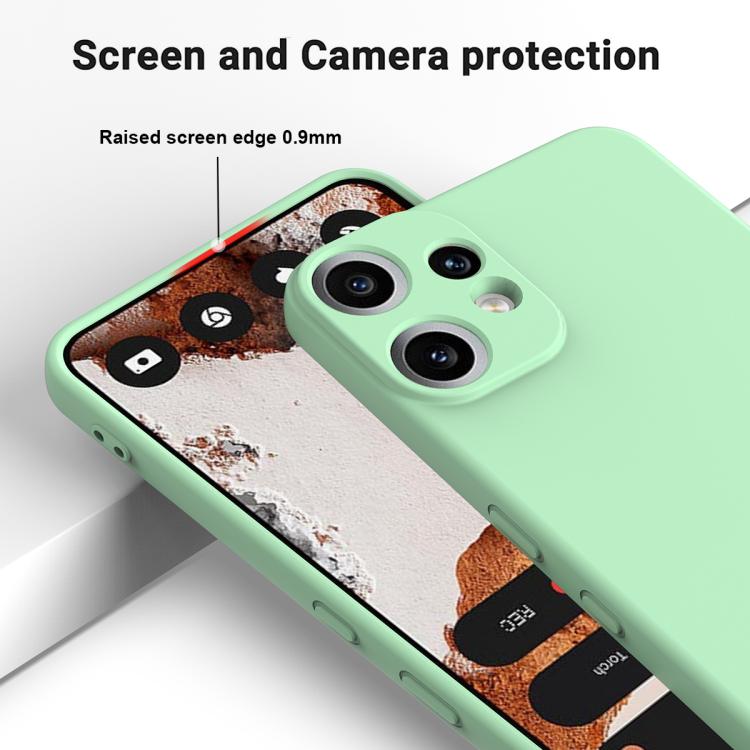 Funda de silicona líquida de color sólido CMF Phone 2 Pro, a prueba de caídas y cobertura total (verde)