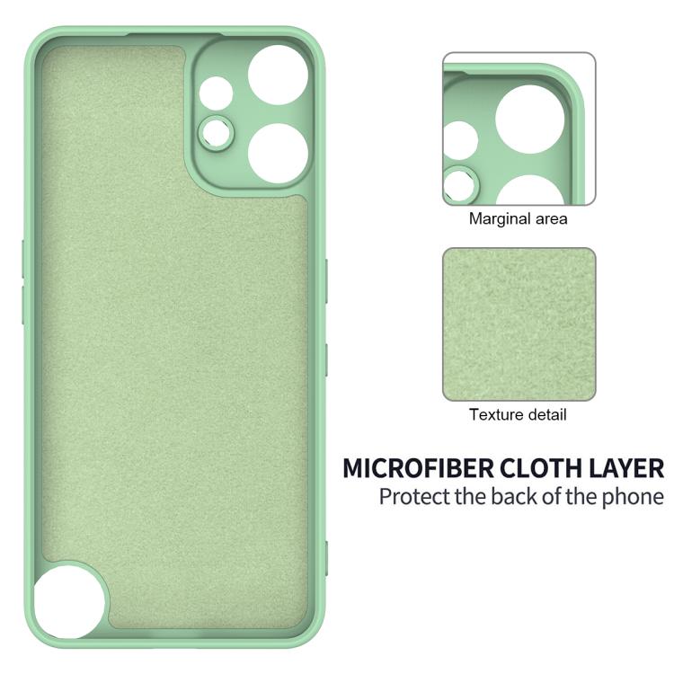 Funda de silicona líquida de color sólido CMF Phone 2 Pro, a prueba de caídas y cobertura total (verde)