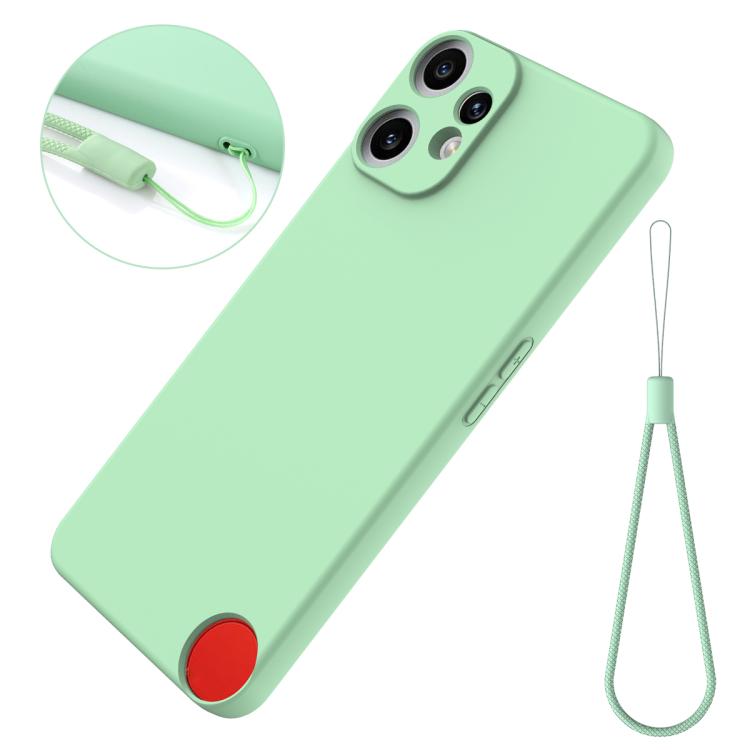 Funda de silicona líquida de color sólido CMF Phone 2 Pro, a prueba de caídas y cobertura total (verde)