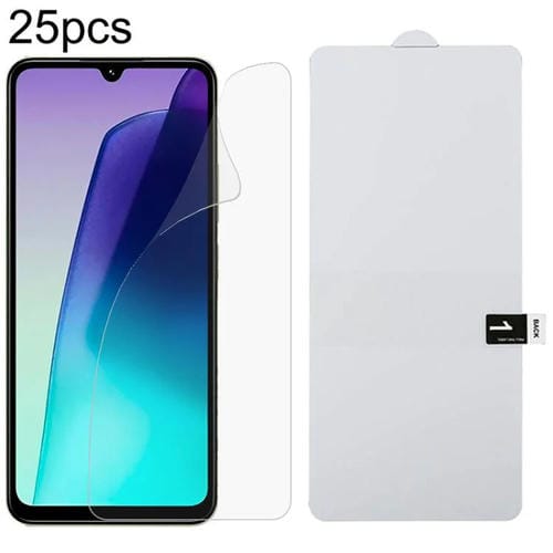 Protector de pantalla completo de hidrogel a prueba de explosiones para Redmi 15C 4G (171,5 mm, 25 unidades)