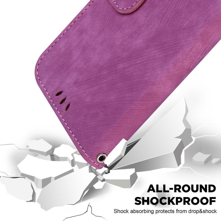 Funda de cuero con relieve de tigre para Infinix Hot 50 Pro+ 4G (rosa)