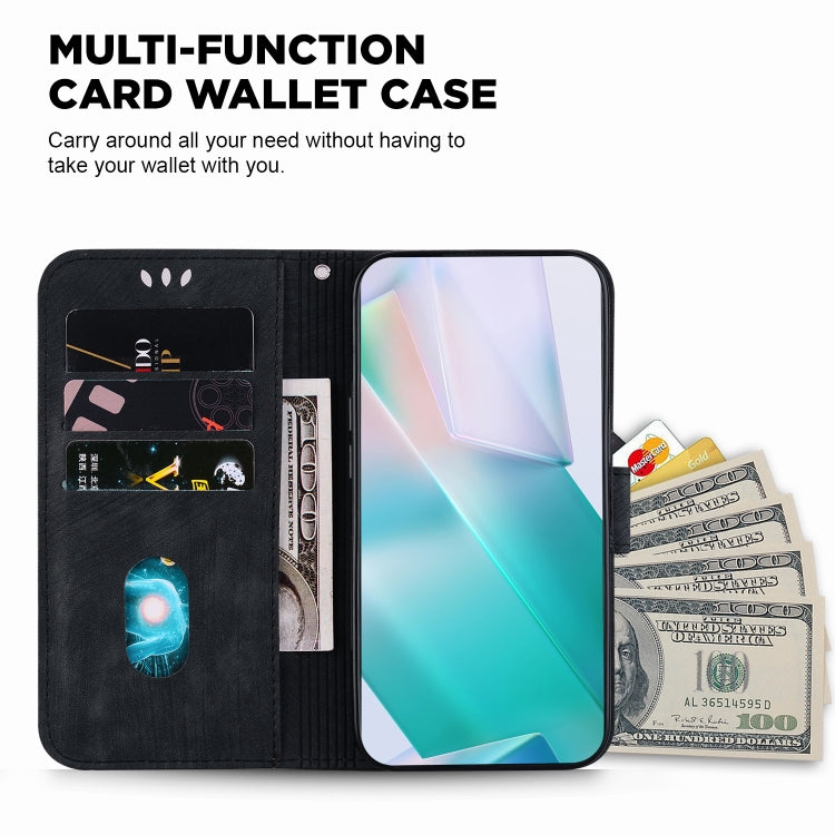 Funda de Cuero para Sony Xperia 1 Vi con Relieve Little Tiger (Negro)
