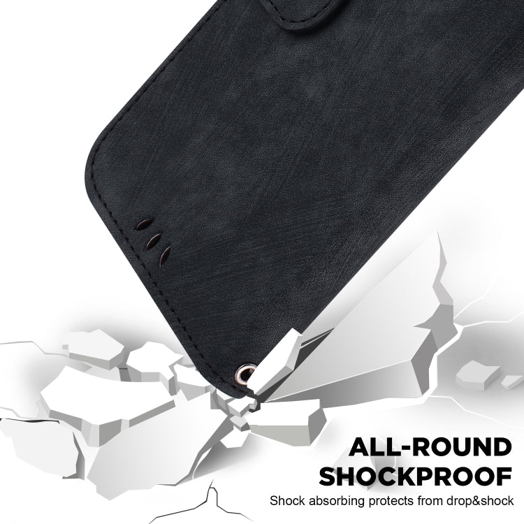 Funda de Cuero para Sony Xperia 1 Vi con Relieve Little Tiger (Negro)