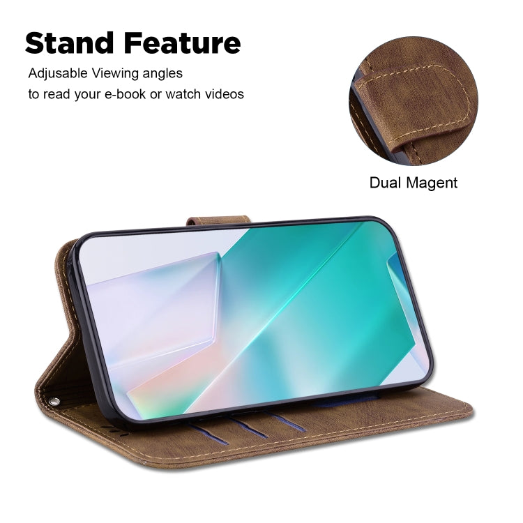 Funda para Sony Xperia 5 Vi de Cuero con Relieve Little Tiger (Marrón)