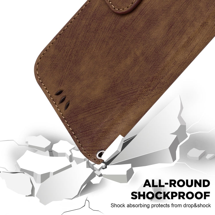 Funda para Sony Xperia 5 Vi de Cuero con Relieve Little Tiger (Marrón)