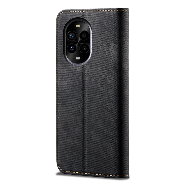 Funda de Cuero con Textura Vaquera para Huawei Nova 13 Pro 5G (Negra)