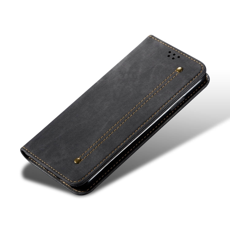 Funda de Cuero con Textura Vaquera para Huawei Nova 13 Pro 5G (Negra)