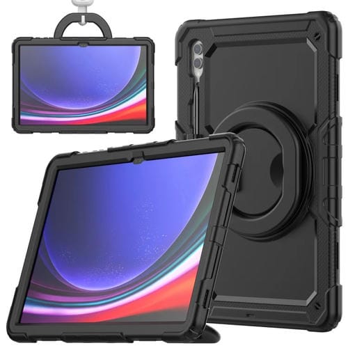 Funda Híbrida para Tablet Samsung Galaxy Tab S10 Ultra con Soporte para Asa (Negra)