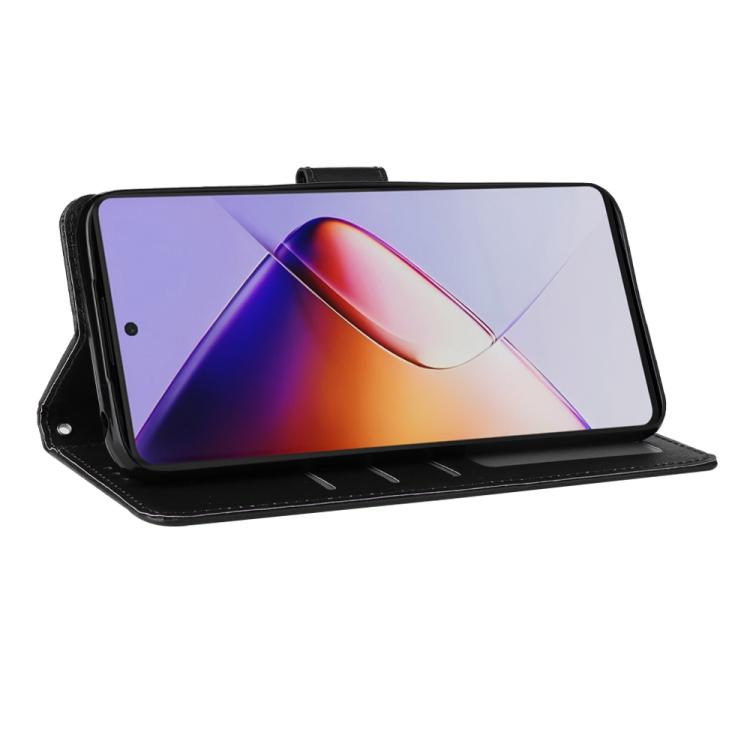 Funda de Cuero Multifuncional para Teléfono Infinix Note 40 Pro 5G / 4G / 40 Pro+ 5G con 3 Ranuras para Tarjetas (Negro)
