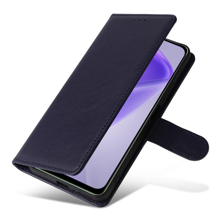 Funda de cuero multifuncional con 3 ranuras para tarjetas para Infinix Hot 40/40 Pro (azul oscuro)