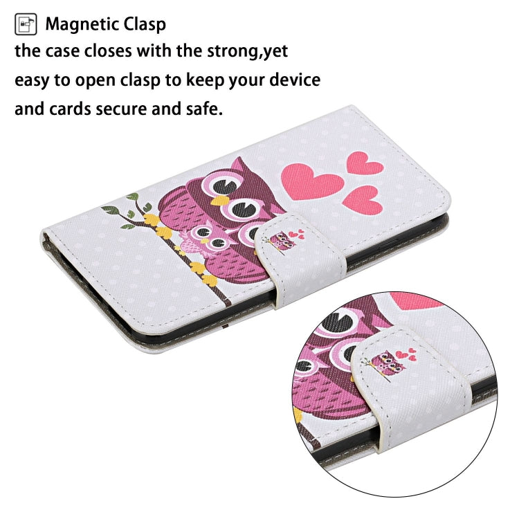 Para Huawei P smart Z / Y9 Prime (2019) Patrón de dibujo de colores Funda de cuero con tapa horizontal con soporte, ranuras para tarjetas y billetera (Familia de gatos)