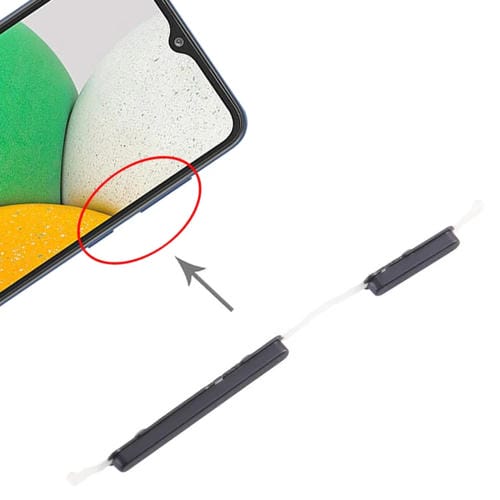 Botões de Energia e Volume Samsung Galaxy A03 Core SM-A032 (10 Peças) (Preto)
