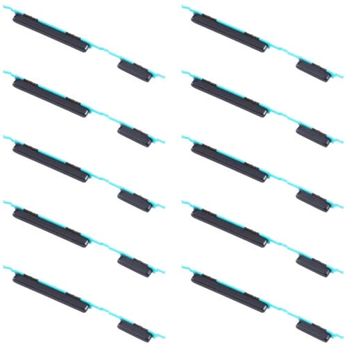 Power and Volume Buttons Samsung Galaxy M31 SM-M315 (Black) Pack of (10 Pieces)