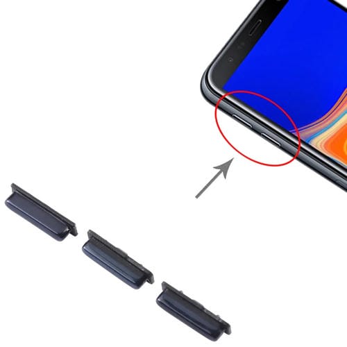 Botão de Energia e Volume Samsung Galaxy J6+ SM-J610 (10 Peças) (Preto)