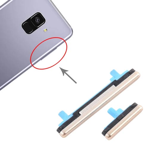 Botón Encendido y Volumen Samsung Galaxy A8 SM-A530 (10 Piezas) (Dorado)