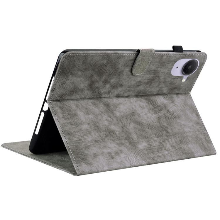 Funda de cuero con tapa y diseño de tigre para Xiaomi Redmi K Pad de 8,8 pulgadas (gris)