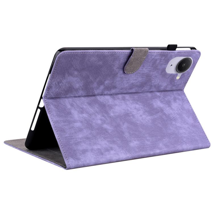 Funda de cuero con tapa y estampado de tigre para Xiaomi Redmi K Pad de 8,8 pulgadas (morado)