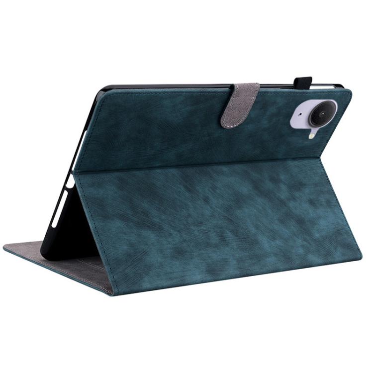 Funda de cuero con tapa y estampado de tigre para Xiaomi Redmi K Pad de 8,8 pulgadas (azul oscuro)