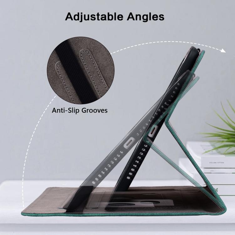 Funda de cuero con relieve mariposa rosa para Redmi Pad 2 / Redmi Pad SE 11 2025 (verde)