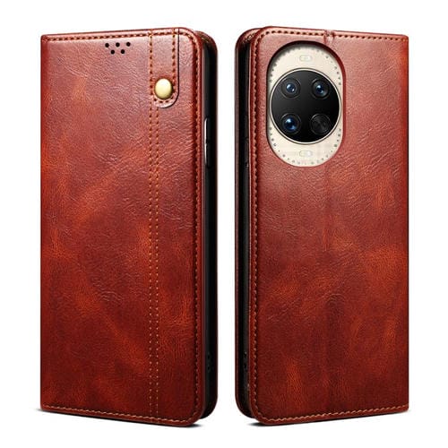 Funda de cuero con textura Crazy Horse para Huawei Nova 14 (marrón)