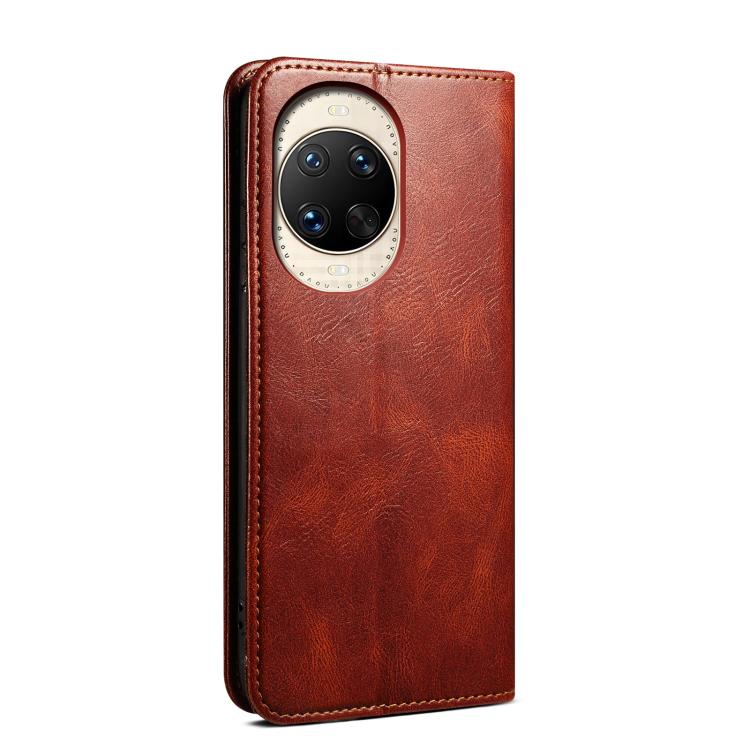 Funda de cuero con textura Crazy Horse para Huawei Nova 14 (marrón)