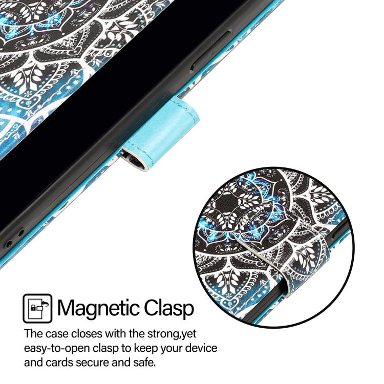 Funda de Cuero para Huawei Nova 13 y Nova 12 con Patrón de Tigre Blanco y Negro