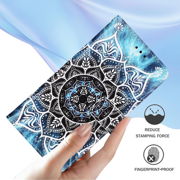 Funda de Teléfono Cuero Huawei Nova 13 Pro con Tejido Liso y Patrón Mandala (Submarino)
