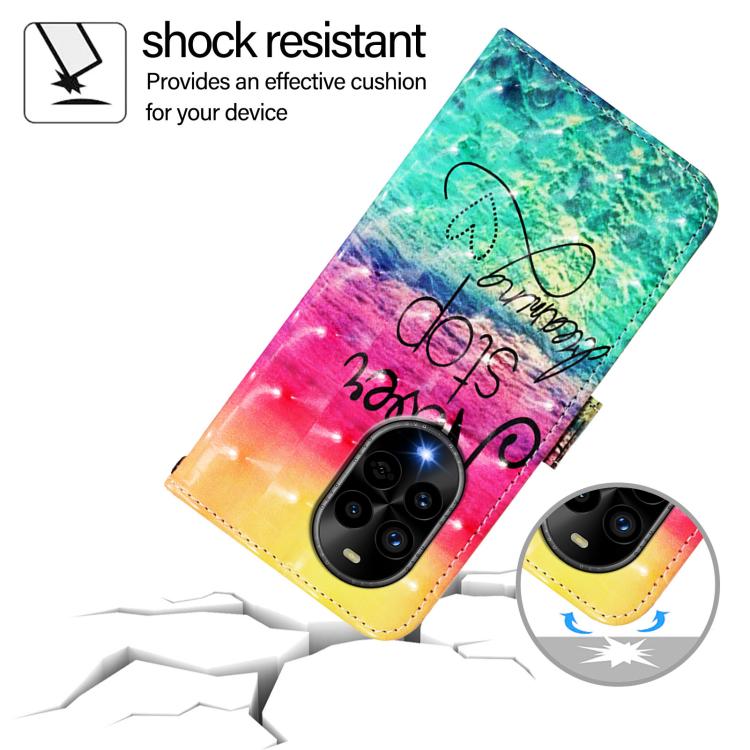 Funda de Cuero con Tapa Horizontal y Pintura 3D para Huawei Nova 13 Pro (Chasing Dreams)