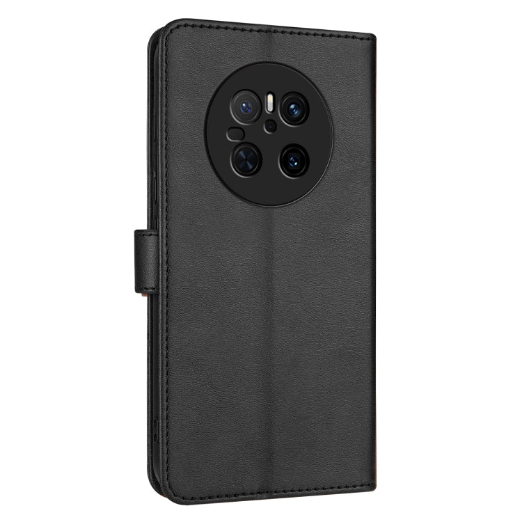 Funda Piel Sintética con Tapa y Textura Becerro para Huawei Mate 70 Azns (Negra)
