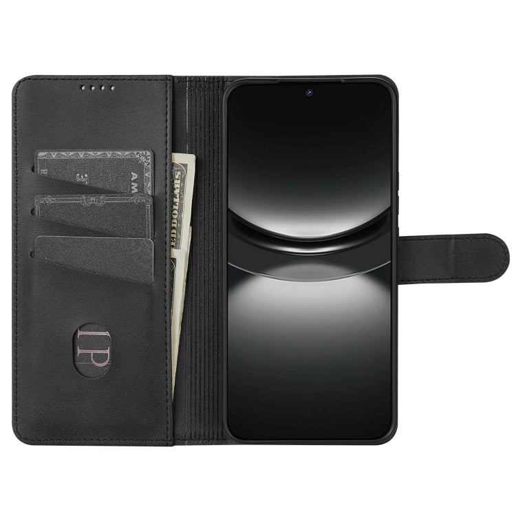 Funda Piel Sintética con Tapa y Textura Becerro para Huawei Mate 70 Azns (Negra)