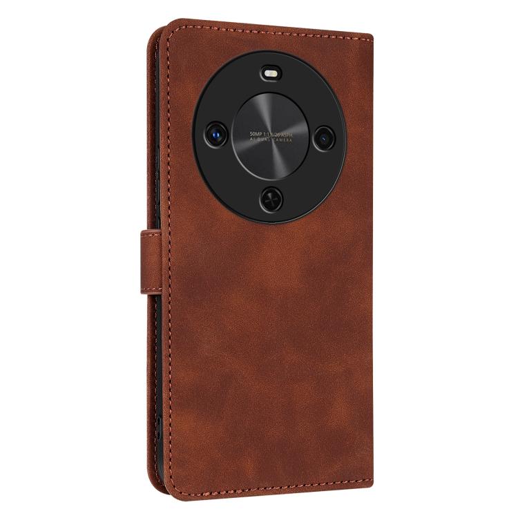 Funda Piel Sintética con Tapa para Huawei Enjoy 70X Maimang 30 Azns (Marrón)