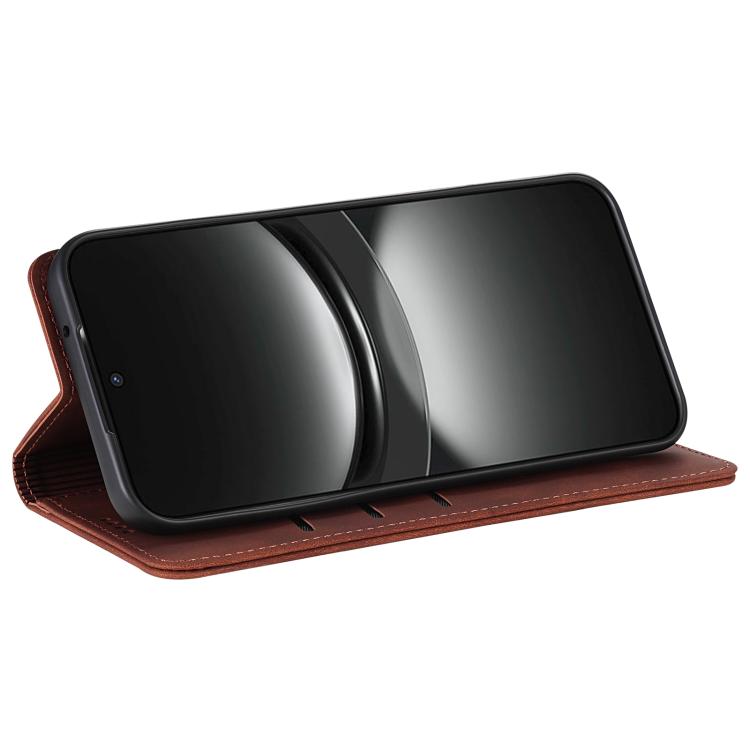 Funda Piel Sintética con Tapa para Huawei Enjoy 70X Maimang 30 Azns (Marrón)