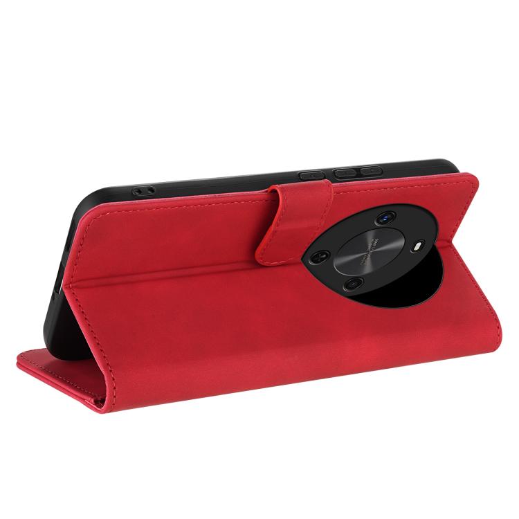 Funda de Piel Sintética con Tapa para Huawei Enjoy 70X Maimang 30 Azns (Rojo)