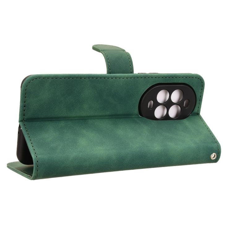 Funda de Cuero para Huawei Nova 13 Pro con Tapa Magnética y Tacto Sedoso (Verde)