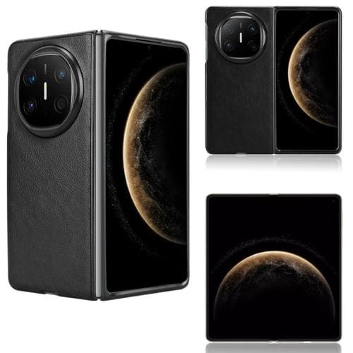 Funda Trasera Huawei Mate X6 con Textura de Lichi (Negra)