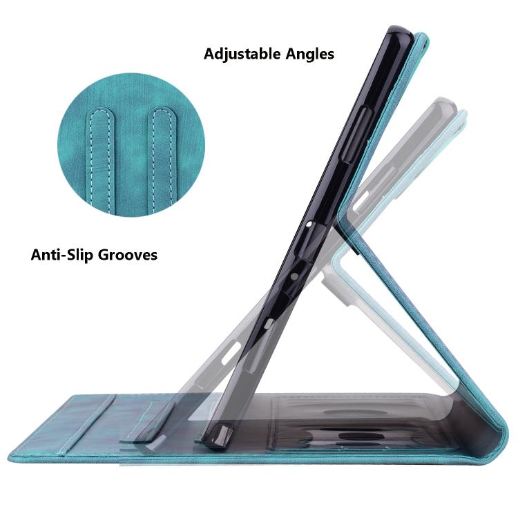 Funda de cuero con relieve de gato Sakura para Xiaomi Redmi K Pad (verde)