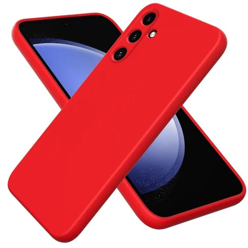 Funda para Teléfono Samsung Galaxy A35 5G Cobertura Total a Prueba de Golpes Silicona Líquida (Rojo)