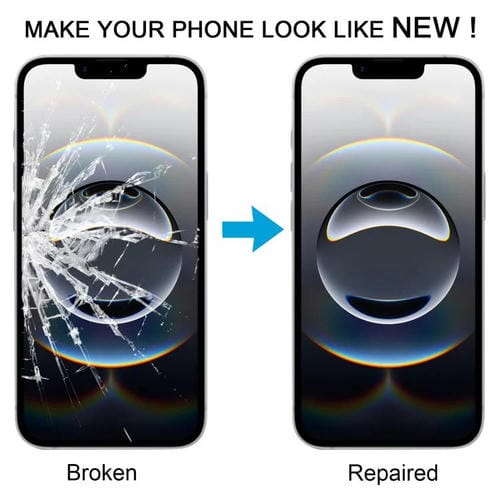 Objectif en verre Écran extérieur avant Apple iPhone 16e avec adhésif OCA transparent