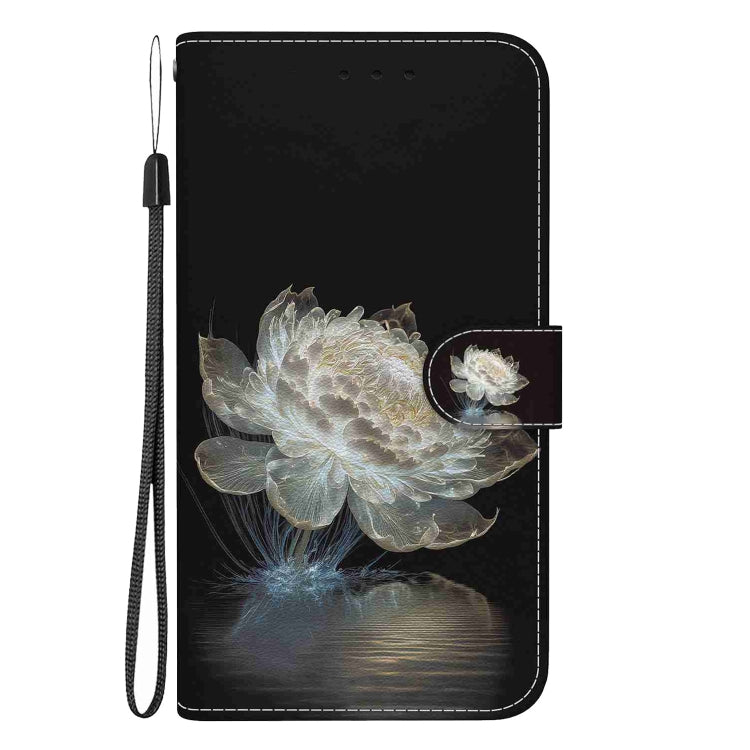 Estuche de Cuero Samsung Galaxy S22+ 5G Dibujo Coloreado Textura de Cristal (Peonía de Cristal)