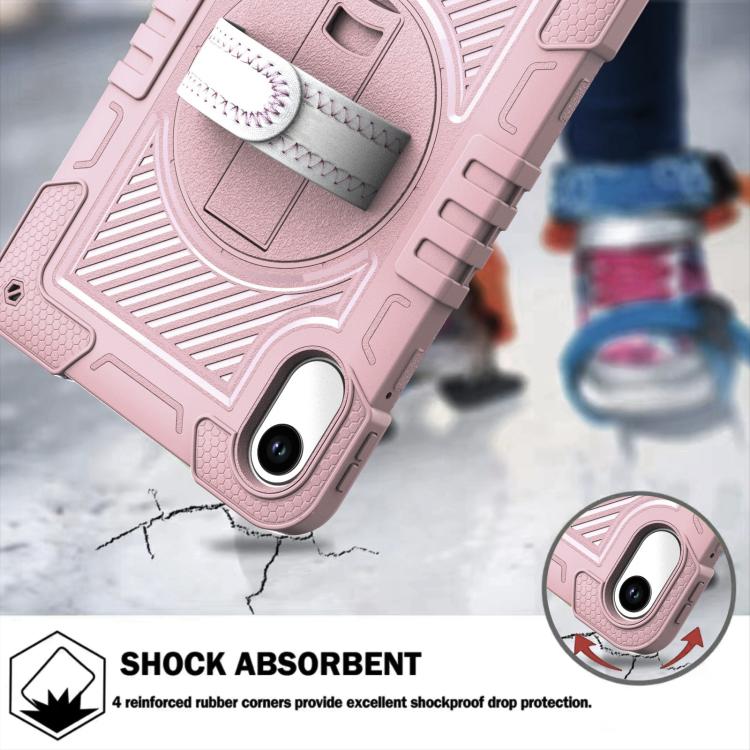 Funda de silicona para Xiaomi Redmi Pad 2 con rotación de 360 grados y contraste para PC (oro rosa)