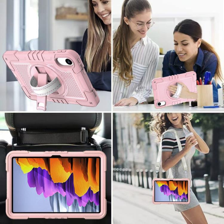 Funda de silicona para Xiaomi Redmi Pad 2 con rotación de 360 grados y contraste para PC (oro rosa)