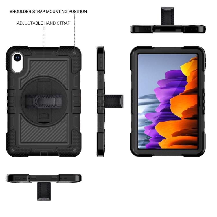 Funda de silicona para Xiaomi Redmi Pad 2 con rotación de 360 grados y contraste para PC (negra)